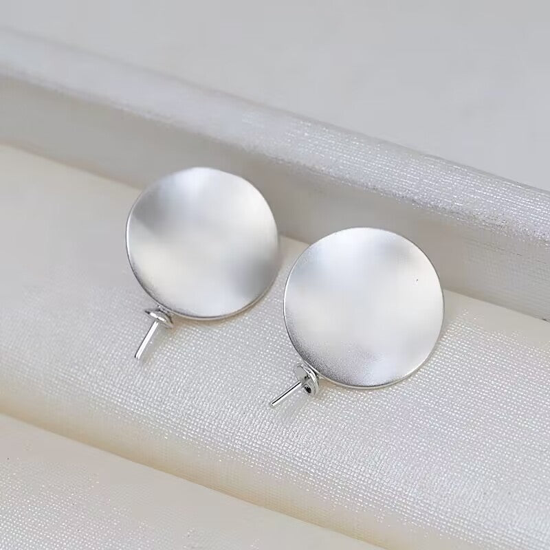 S925 sterling silver earring setting (E3)